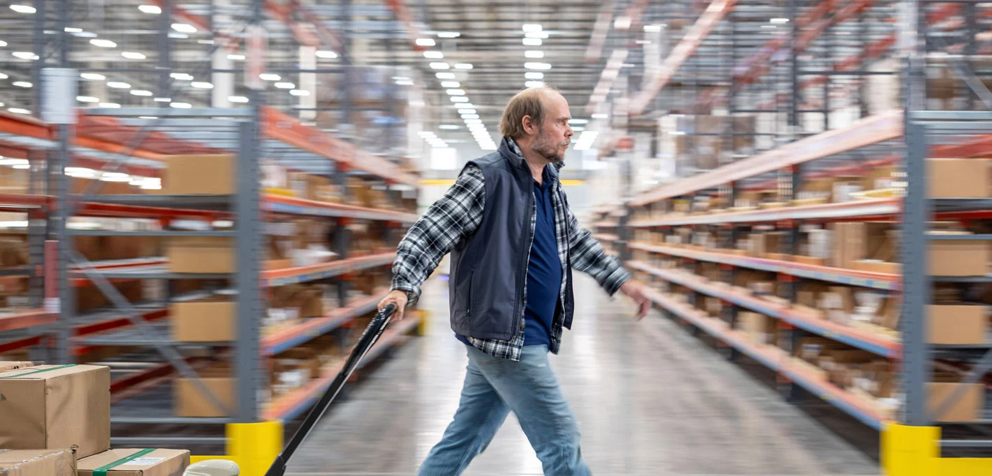 Aetheris team member in the Austin distribution center